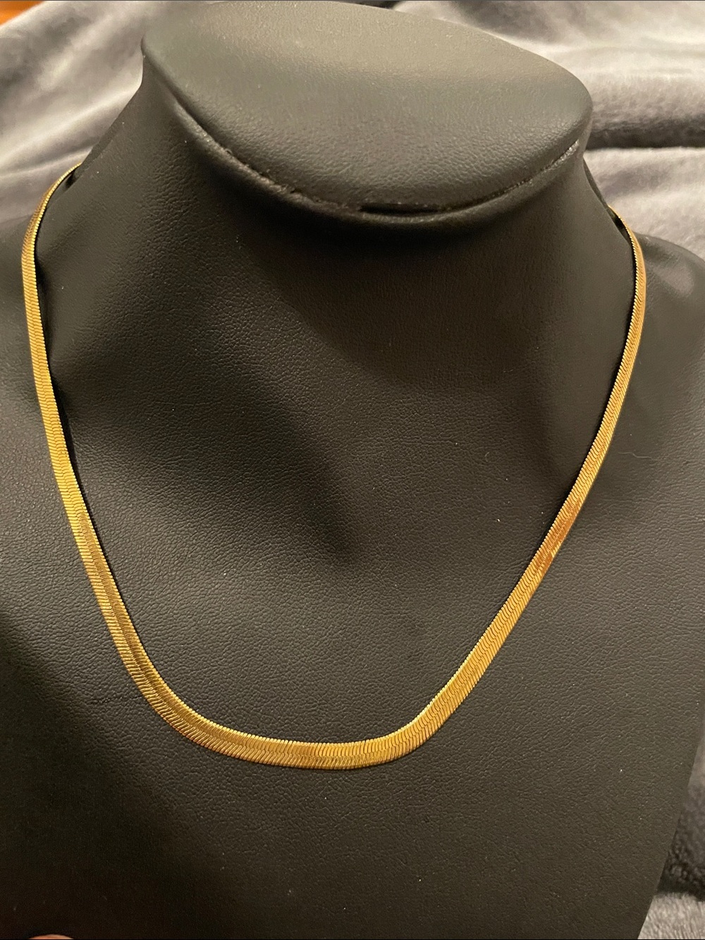 Gold Herringbone Necklace - Women Jewelry
